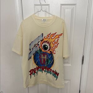 Cream Graphic Men's T-Shirt